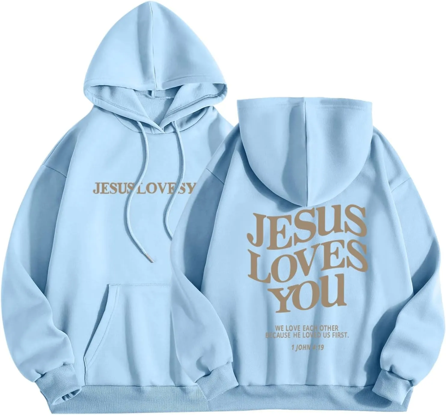 Womens Pullover Fleece Hoodie Trust In The Lord Christian Religious Sayings Pullover Hoodies Sweatshirt