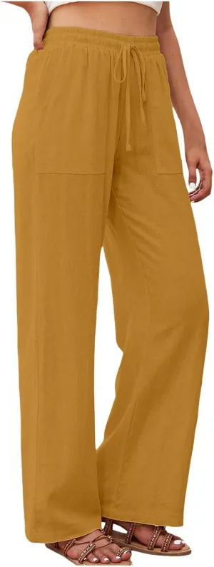 Womens Slacks Plus Size Straight Leg Joggers High Waisted Travel Pants Gym Pants Loose Tall Pants Workout Trousers