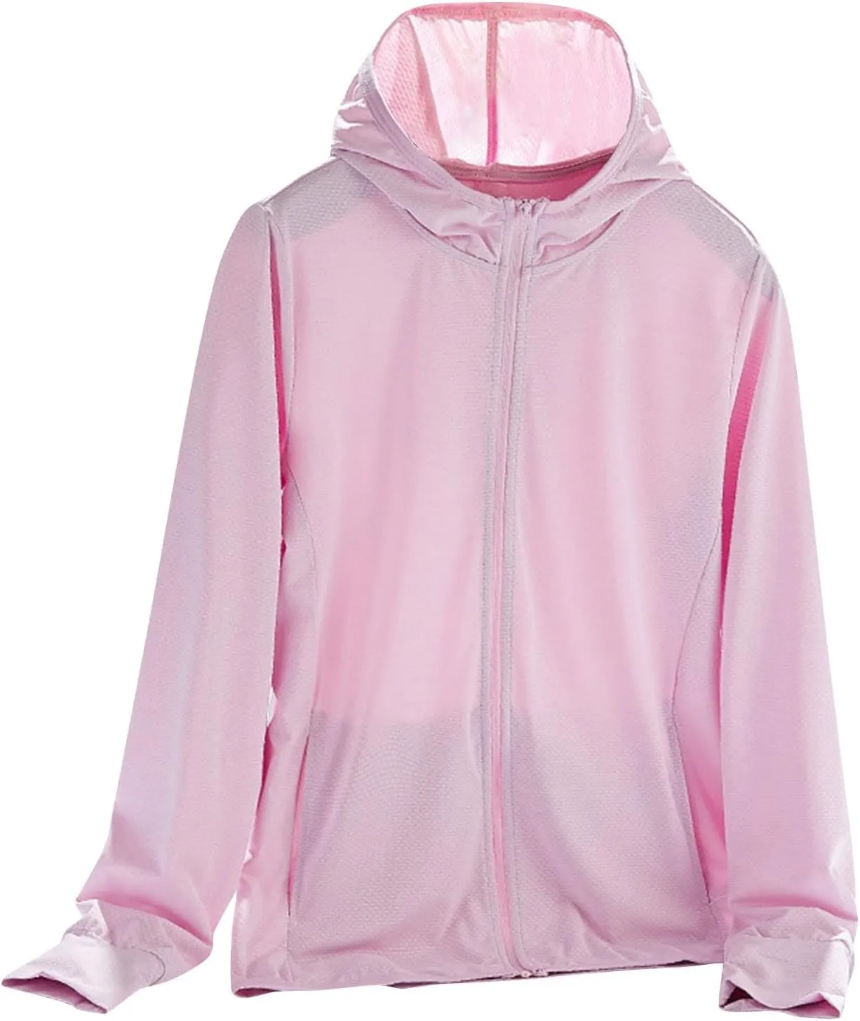 Womens UPF 50  Hoodies Sun Shirts Breathable Long Sleeve Hiking Shirts Outdoor Lightweight Quick Dry Athletic Jacket