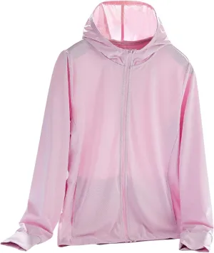 Womens UPF 50  Hoodies Sun Shirts Breathable Long Sleeve Hiking Shirts Outdoor Lightweight Quick Dry Athletic Jacket