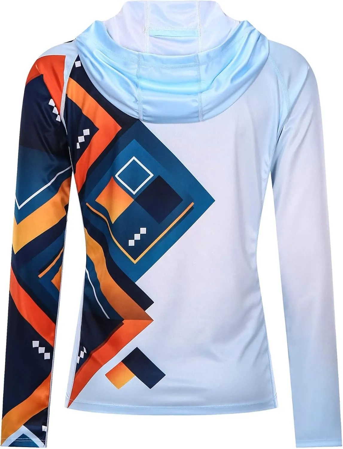 Women's UPF 50  Sun Protection Shirt Printed UV Hoodie Jacket Full Zip with Pockets