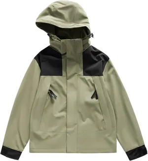 Women's Waterproof Rain Coats Packable Rain Jacket Breathable Hooded Raincoats Windbreaker With Pockets For Outdoor