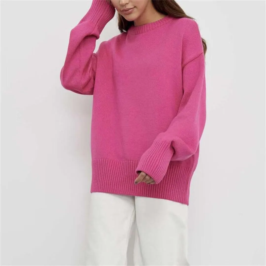 Women's Winter Turtleneck Oversized Sweaters Long Sleeve Chunky Knit Slouchy Pullover Sweater Tops