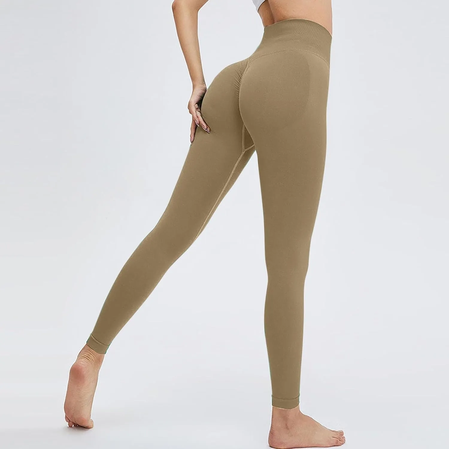 Workout Leggings for Women Tie Dye Scrunch Butt Lifting Seamless Yoga Pants High Waist Gym Pants Ruched Tights