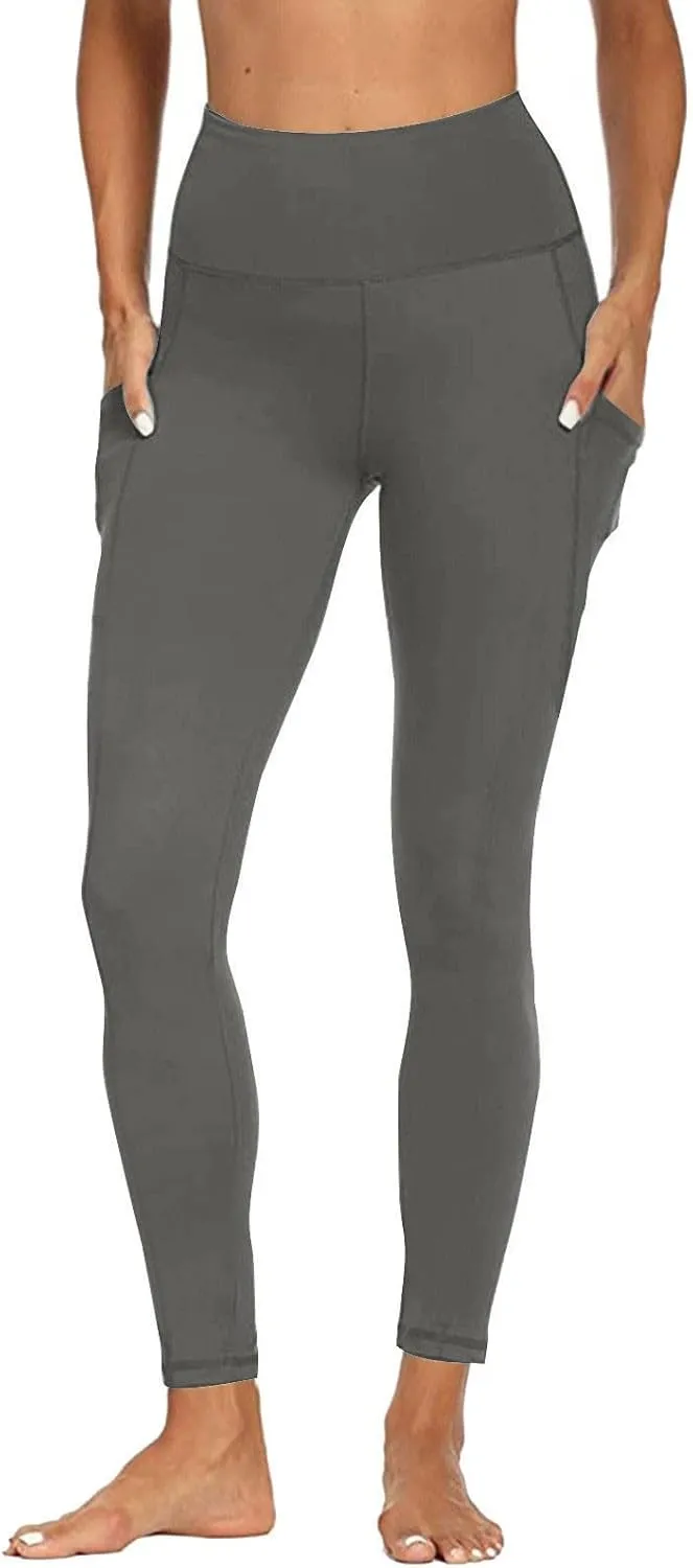 Workout Leggings with Pockets, Womens Petite Yoga Pants,Women's Activewear Leggings,Boot Cut Leggings for Women