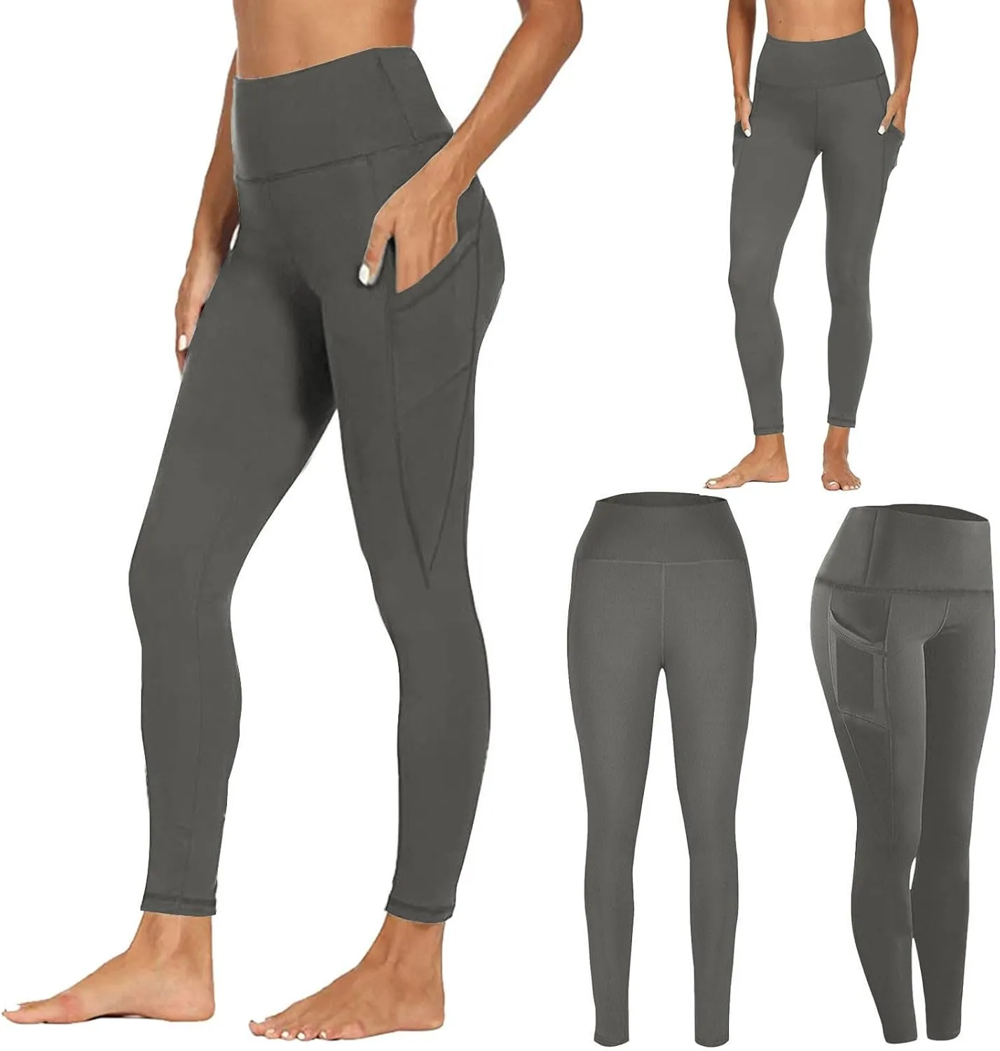 Workout Leggings with Pockets, Womens Petite Yoga Pants,Women's Activewear Leggings,Boot Cut Leggings for Women