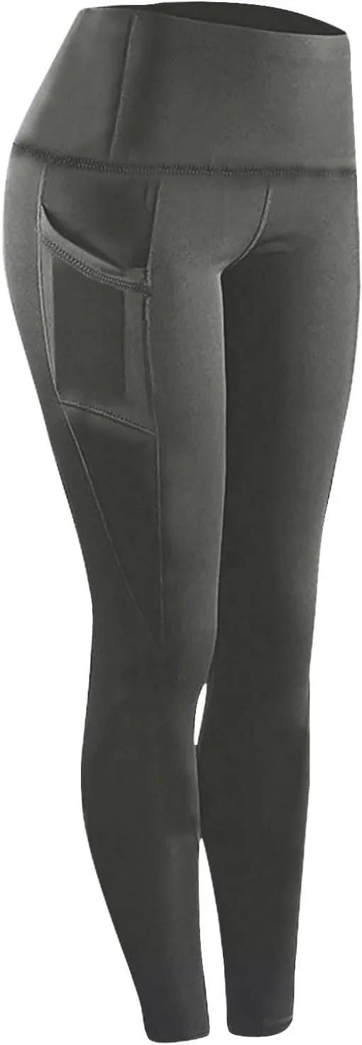 Workout Leggings with Pockets, Womens Petite Yoga Pants,Women's Activewear Leggings,Boot Cut Leggings for Women