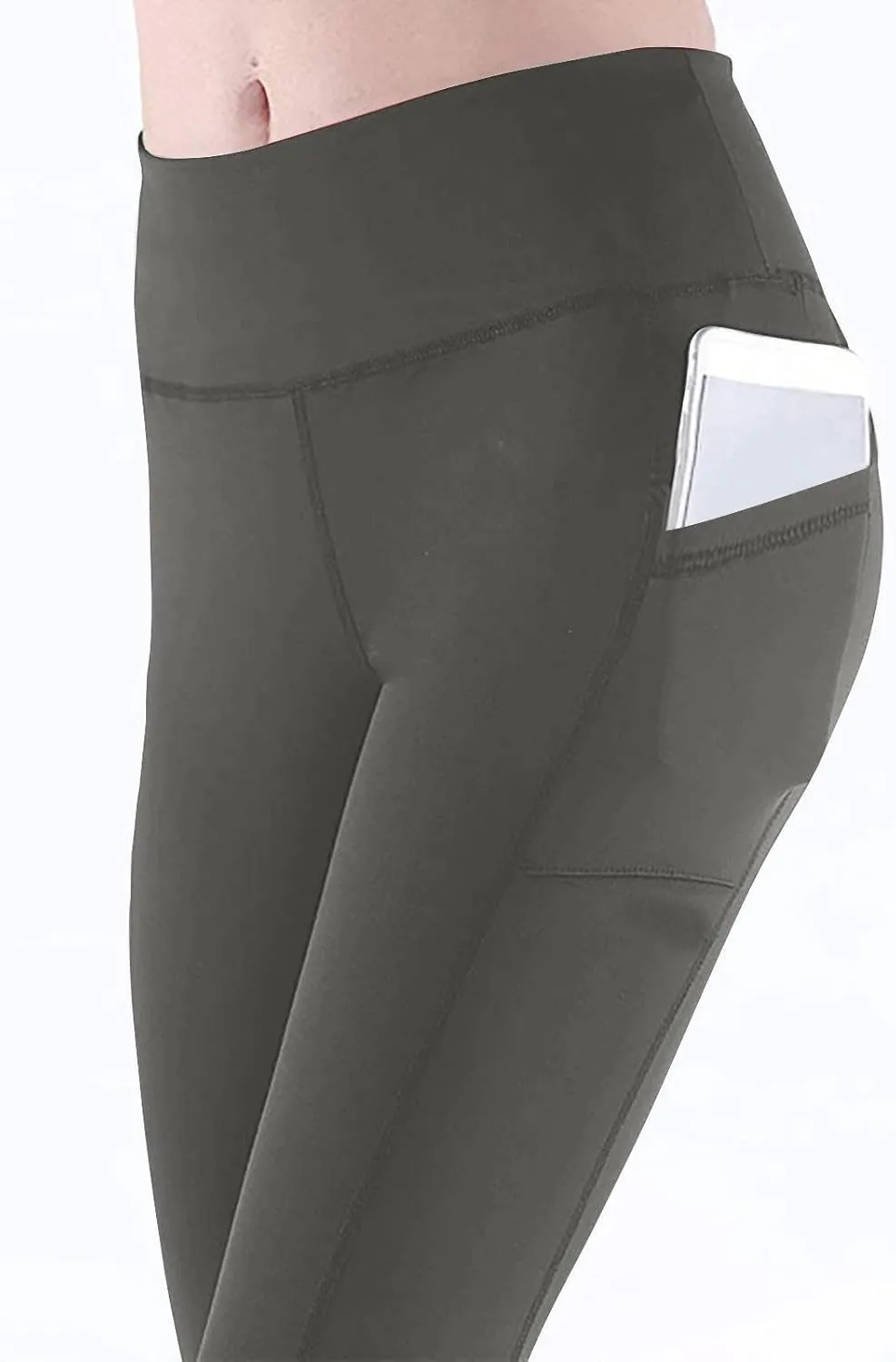 Workout Leggings with Pockets, Womens Petite Yoga Pants,Women's Activewear Leggings,Boot Cut Leggings for Women