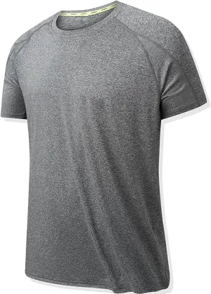 Workout Shirts for Men Oversized Gym Performance Short Sleeve Undershirts Running Fitness Quick Dry Athletic T-Shirts