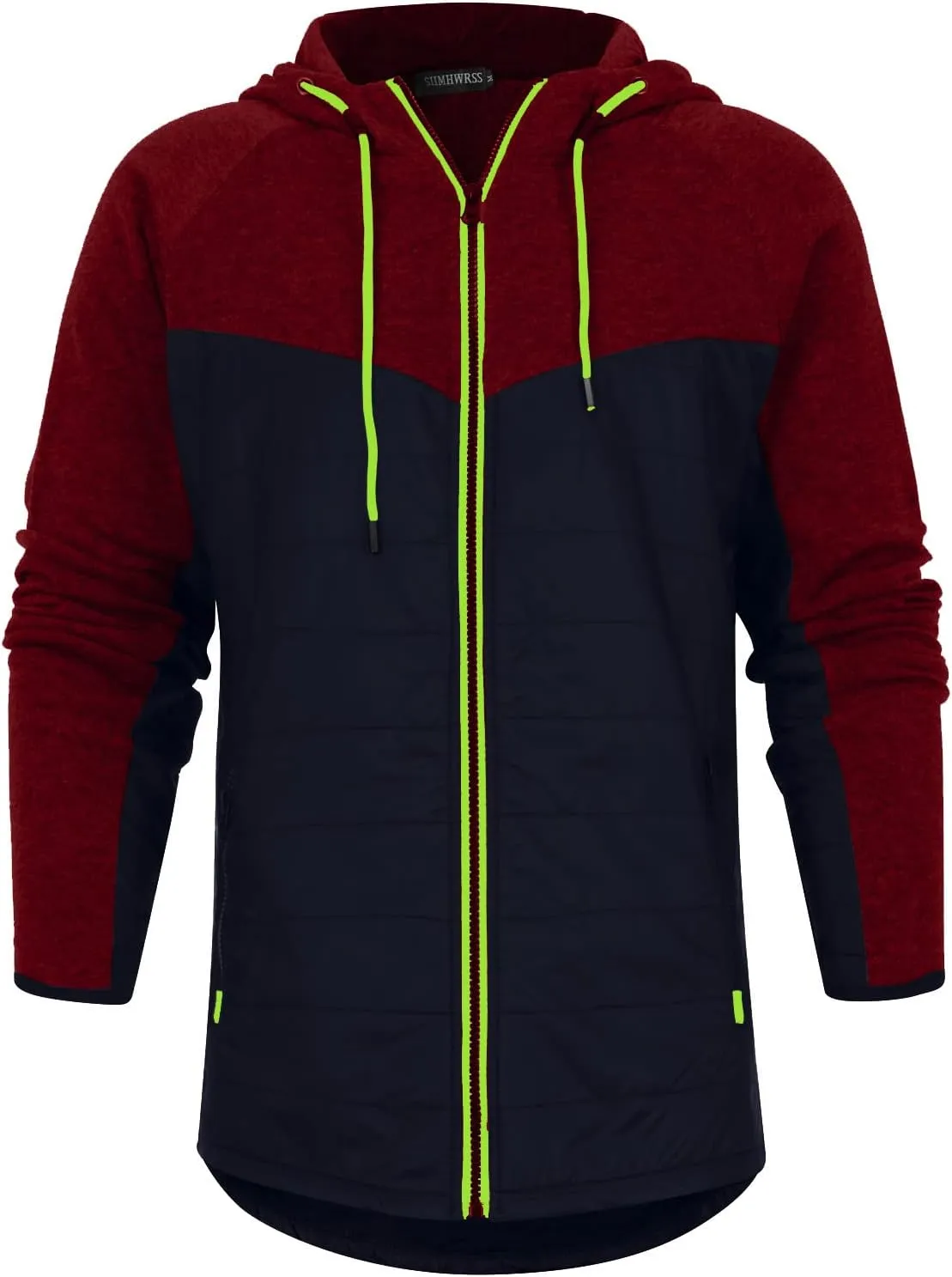 Ymosrh Coats for Men Men's Casual Camouflage Sports Sweatshirt Long Sleeve Zipper Hooded Jacket Coat Leather