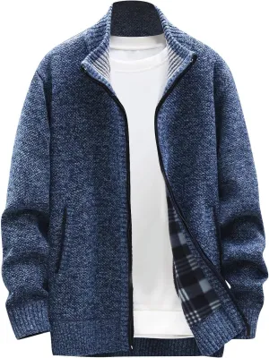 Ymosrh Mens Coats and Jackets Stylish Autumn Winter Men's Fashion Loose Cardigan Warm Lapel Hooded Jacket Sweater