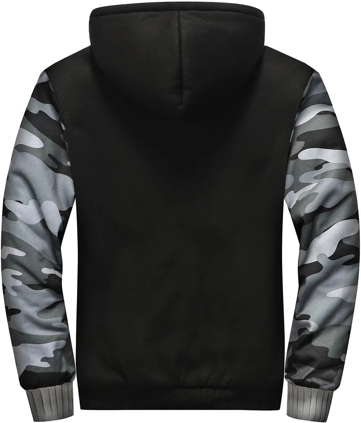 Ymosrh Men's Hooded Fashion Jacket Up Hoodies Sherpa Fleece Sweatshirts Jackets Full Casual Winter Work Coats Jacket