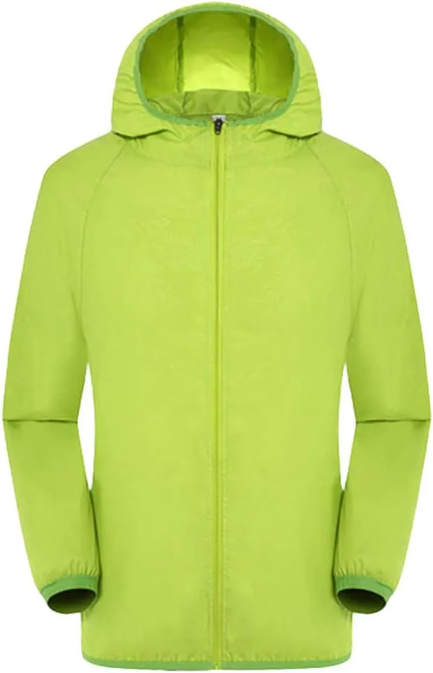 Ymosrh Men's Jacket Coat with Hood Lightweight Waterproof Jacket Raincoat for Golf Cycling Windbreaker Jackets, S-4XL