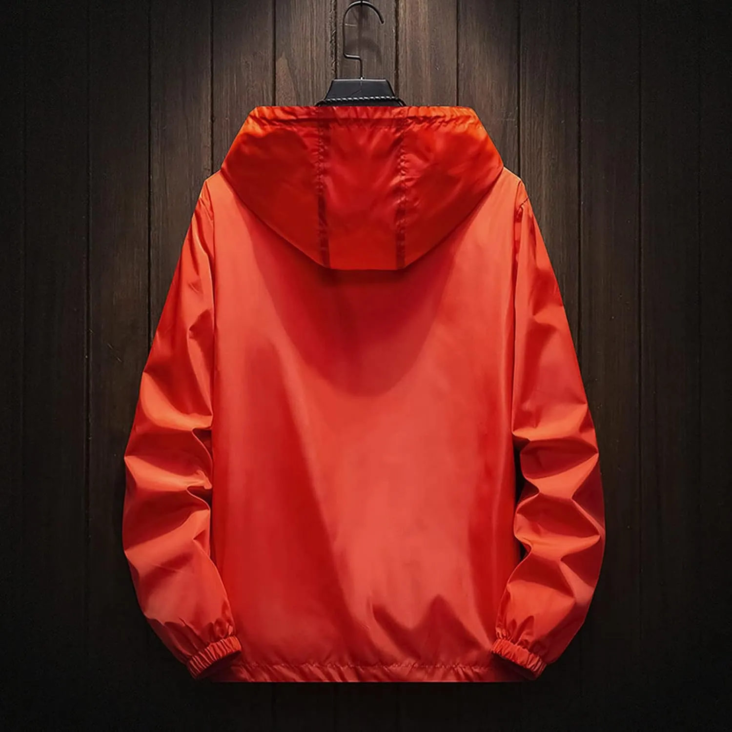 Ymosrh Men's Lightweight Rain Jacket Waterproof Jacket Outdoor Softshell Raincoat Hiking Travel Jacket, M-7XL