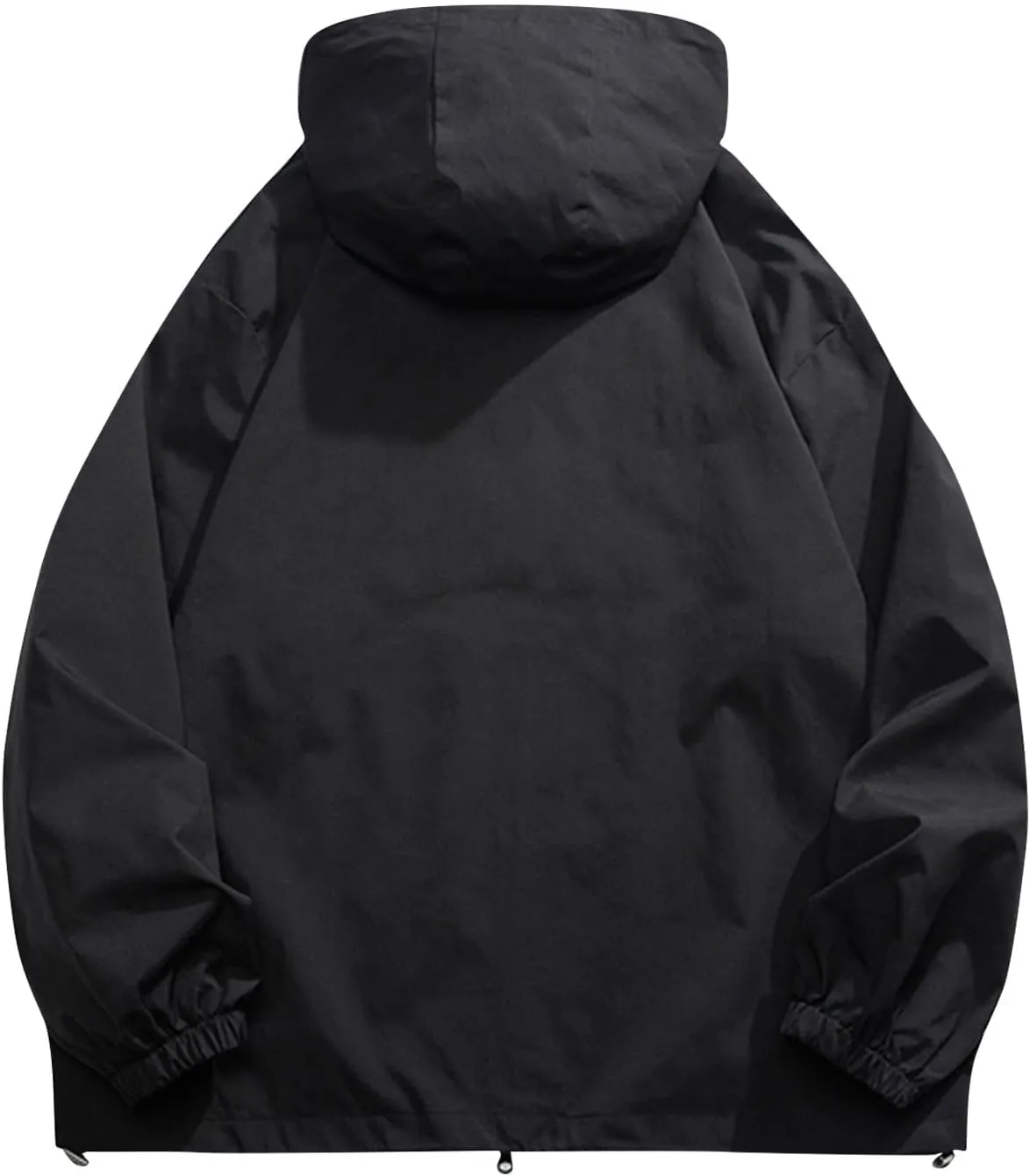 Ymosrh Men's Rain Jackets Waterproof Jackets with Hood Raincoat Lightweight Windbreaker Outdoors Suits Jacket, M-5XL