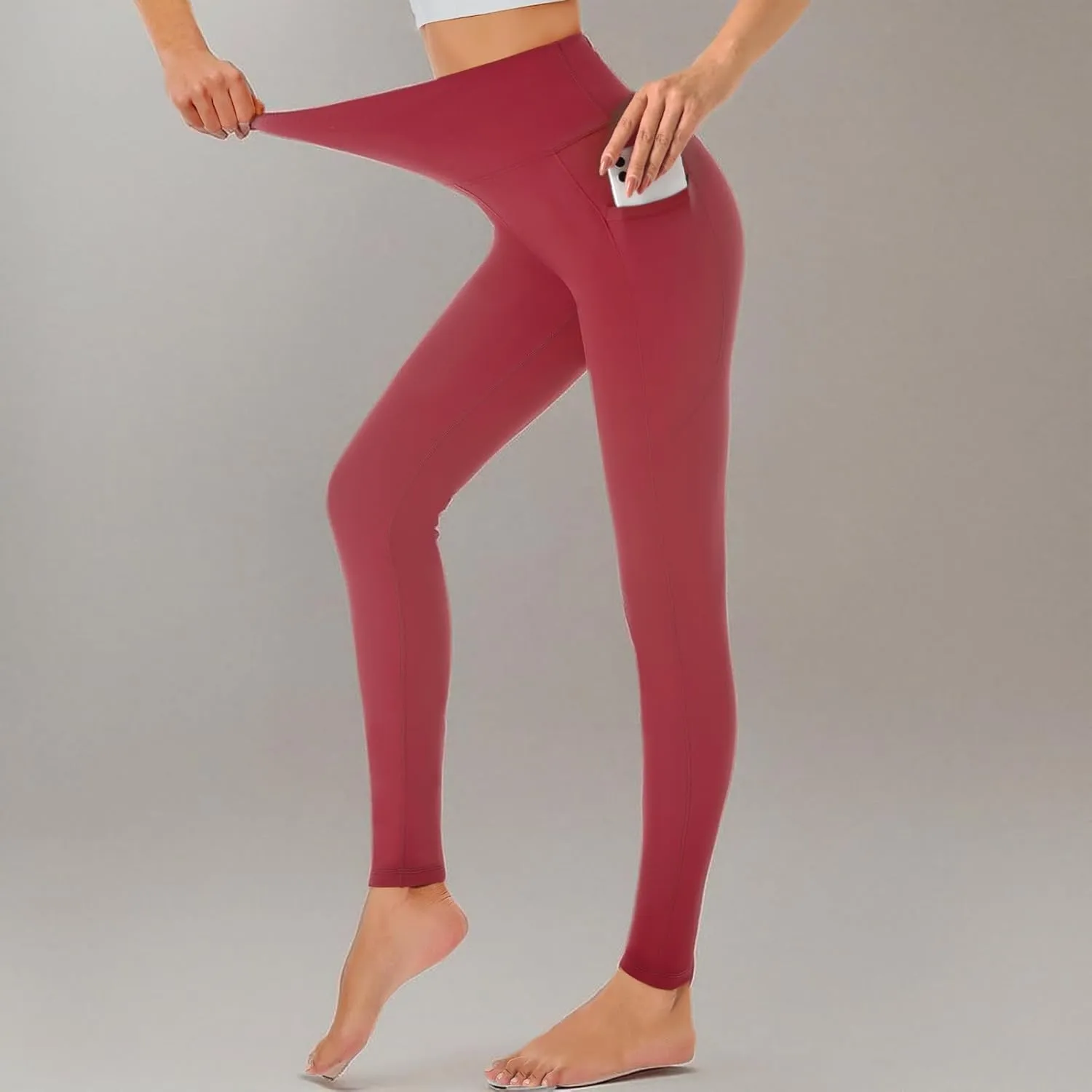 Yoga Leggings for Women Buttery Soft High Waisted Tummy Control Yoga Pants with Pockets Workout Gym Leggings