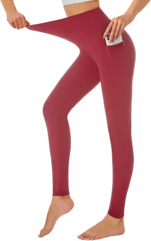 Yoga Leggings for Women Buttery Soft High Waisted Tummy Control Yoga Pants with Pockets Workout Gym Leggings