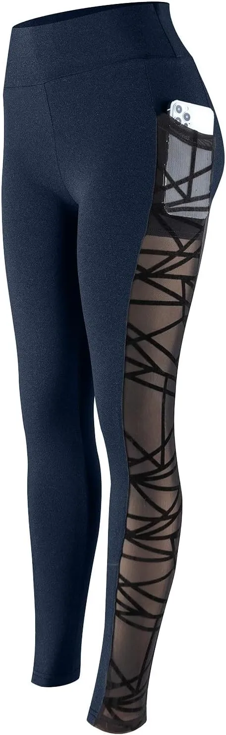 Yoga Pants Women High Waist Flare Leggings Wide Straight Leg Sports Trousers Flared Trousers with Pocket for Yoga