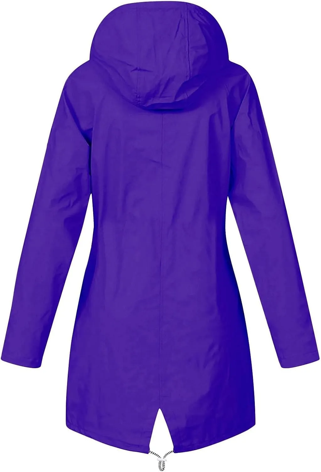 ZEFOTIM Womens Rain Jacket with Hood Waterproof Light Weight Casual Raincoat with Pockets Zip Up Hiking Jackets Clothes