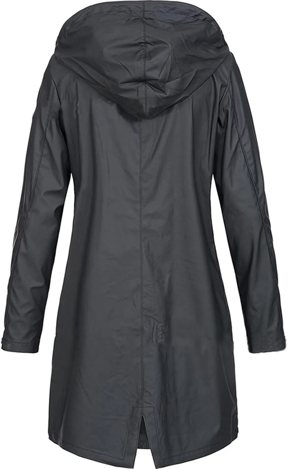 ZEFOTIM Womens Rain Jacket with Hood Waterproof Light Weight Casual Raincoat with Pockets Zip Up Hiking Jackets Clothes